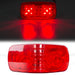 DURAFORCE 14x Trailer Marker Light 4x2 Rectangle Led Lights 10 Diodes Double Bullseye Led