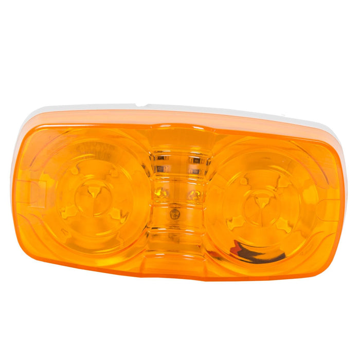 DURAFORCE 14x Trailer Marker Light 4x2 Rectangle Led Lights 10 Diodes Double Bullseye Led