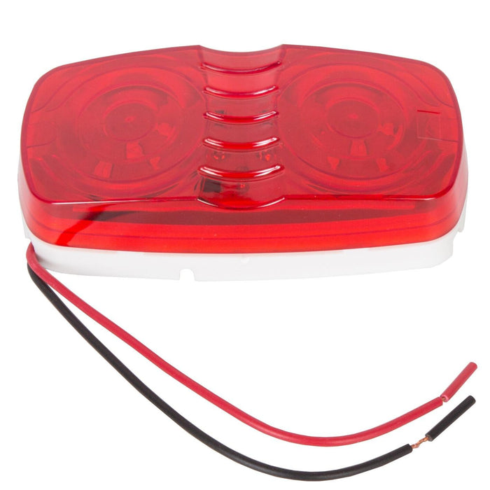 DURAFORCE 14x Trailer Marker Light 4x2 Rectangle Led Lights 10 Diodes Double Bullseye Led