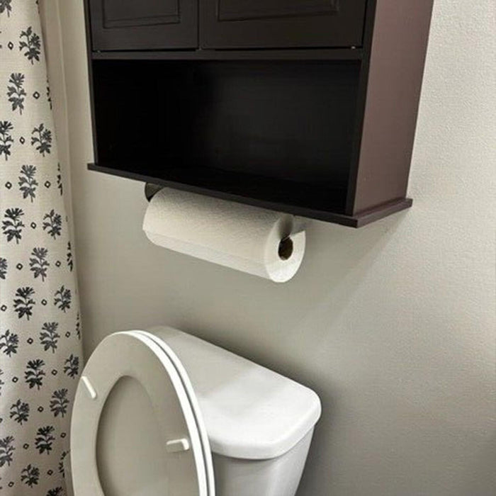 DURAFORCE Paper Towel Holder Under Cabinet Wall Mount Steel Rack Kitchen