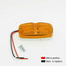 DURAFORCE 4X Amber Trailer Side Marker LED Light Double Bullseye 10 Diodes Clearance Lamp