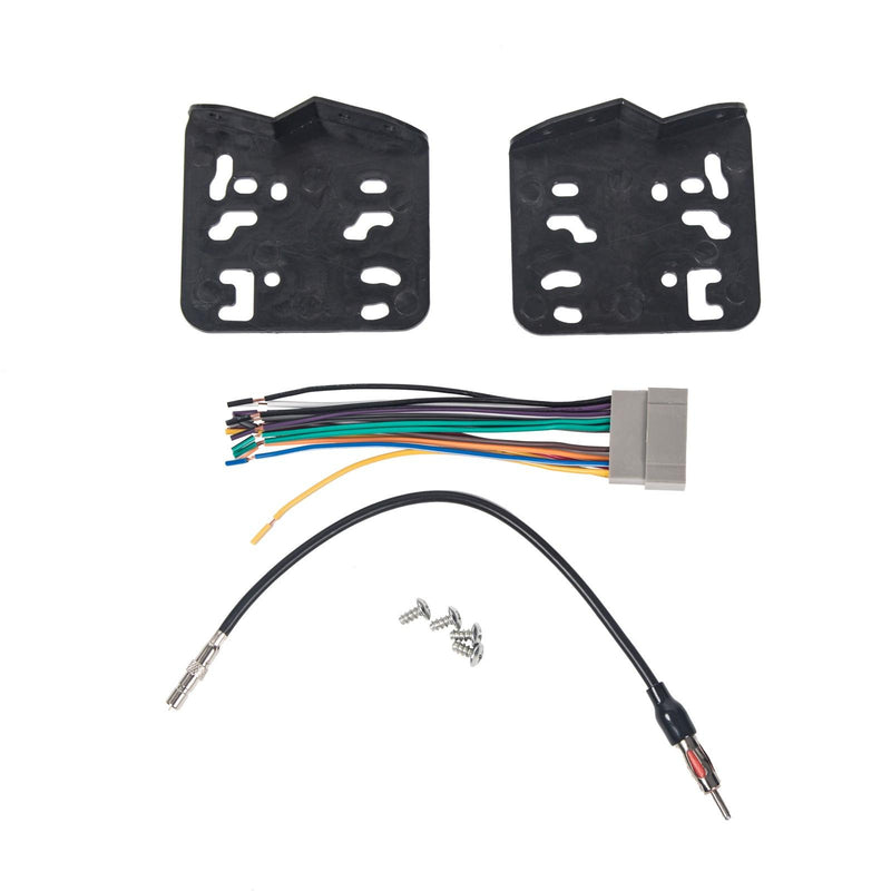 DURAFORCE Double Din Radio Stereo Dash Kit Antenna Adapter For 02-05 2003 Dodge Ram Black