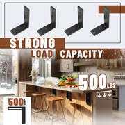DURAFORCE 4 Heavy Duty Black Steel 6"x8" Countertop Support Brackets! Corbel Lot L Shelf