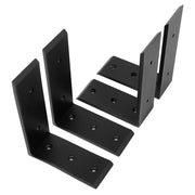 DURAFORCE 4 Heavy Duty Black Steel 6"x8" Countertop Support Brackets! Corbel Lot L Shelf