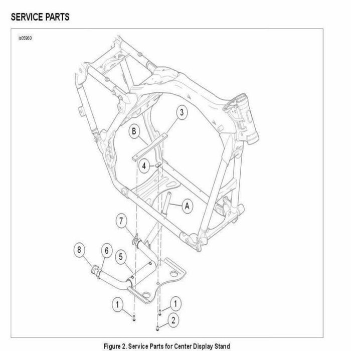 DURAFORCE Adjustable Service Center Stand For Harley Touring Road Glide Road King 09-24