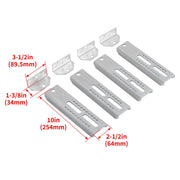 DURAFORCE 4PC 10" Galvanized Swivel and Top Bunk Bolster Bracket For Boat Trailer