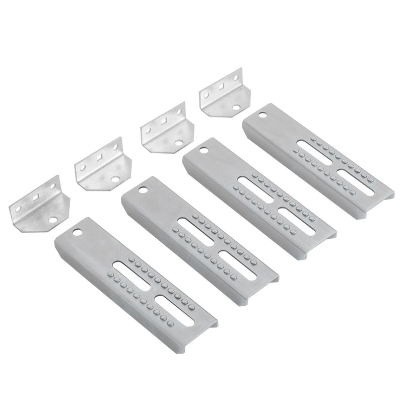 DURAFORCE 4PC 10" Galvanized Swivel and Top Bunk Bolster Bracket For Boat Trailer