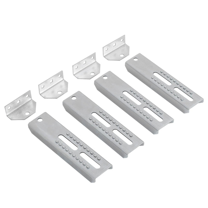 DURAFORCE 4PC 10" Galvanized Swivel and Top Bunk Bolster Bracket For Boat Trailer
