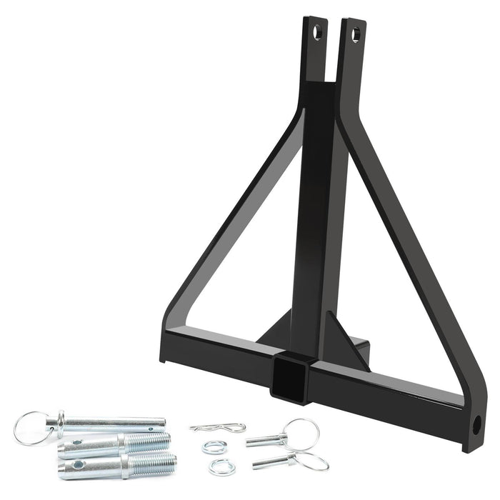 DURAFORCE 3 Point Trailer Hitch Tow Drawbar 2" Adapter Attachment For Category 1 Tractor