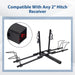DURAFORCE Heavy Duty Hitch Mount 2-Bike Rack Carrier Platform Car Truck SUV 2'' Receiver