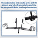 DURAFORCE Heavy Duty Hitch Mount 2-Bike Rack Carrier Platform Car Truck SUV 2'' Receiver