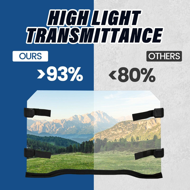 DURAFORCE UTV Full Clear Windshield for 2014-2021 Polaris RZR 900 S RZR 1000 XP 1000 /4