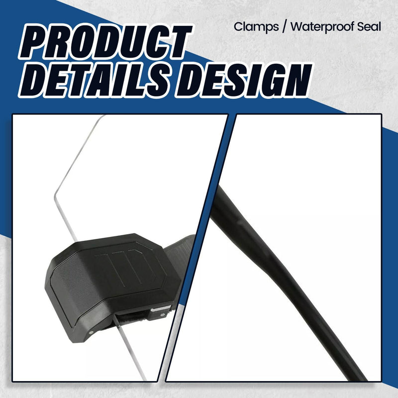 DURAFORCE UTV Full Clear Windshield for 2014-2021 Polaris RZR 900 S RZR 1000 XP 1000 /4