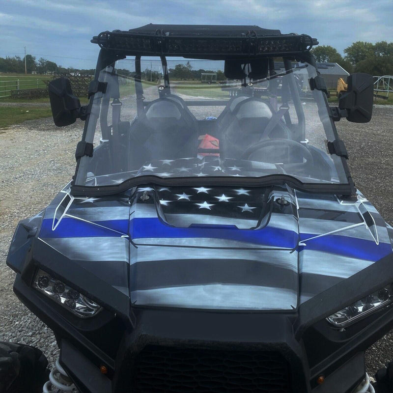DURAFORCE UTV Full Clear Windshield for 2014-2021 Polaris RZR 900 S RZR 1000 XP 1000 /4