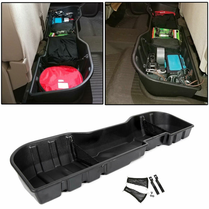 DURAFORCE Underseat Storage Box For 07-18 Chevy Silverado Sierra 1500 2500 3500 Crew Cab