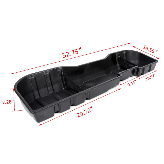 DURAFORCE Underseat Storage Box For 07-18 Chevy Silverado Sierra 1500 2500 3500 Crew Cab