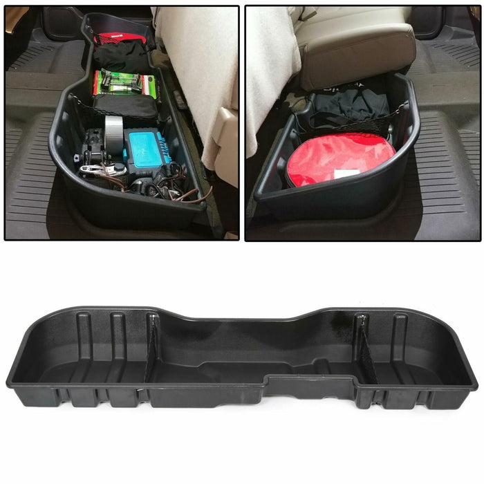DURAFORCE Underseat Storage Box For 07-18 Chevy Silverado Sierra 1500 2500 3500 Crew Cab