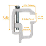 DURAFORCE 4 x Truck Cap Topper Camper Shell Mounting C-Clamps For Truck Rack Heavy Duty