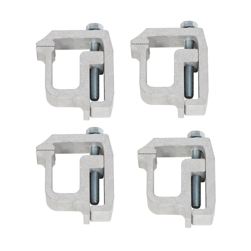 DURAFORCE 4 x Truck Cap Topper Camper Shell Mounting C-Clamps For Truck Rack Heavy Duty
