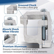 DURAFORCE 4 x Truck Cap Topper Camper Shell Mounting C-Clamps For Truck Rack Heavy Duty
