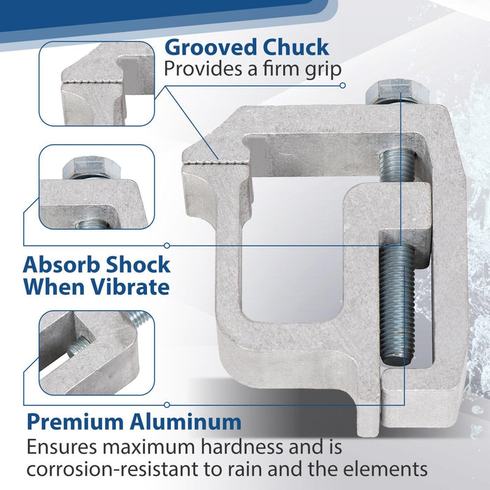 DURAFORCE 4 x Truck Cap Topper Camper Shell Mounting C-Clamps For Truck Rack Heavy Duty