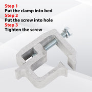 DURAFORCE 4 x Truck Cap Topper Camper Shell Mounting C-Clamps For Truck Rack Heavy Duty