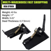 DURAFORCE Weld-On Skid Steer Quick Attach Bucket Conversion Adapter Latch Plates Universal