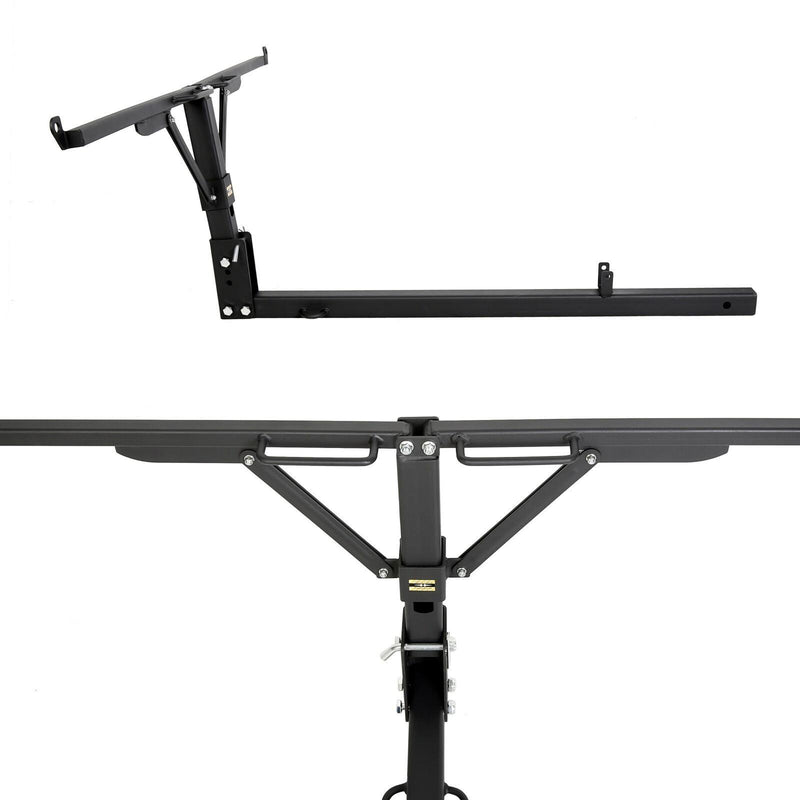 DURAFORCE Foldable Truck Bed Hitch Extender Extension Rack Canoe Boat Kayak Lumber w/Flag