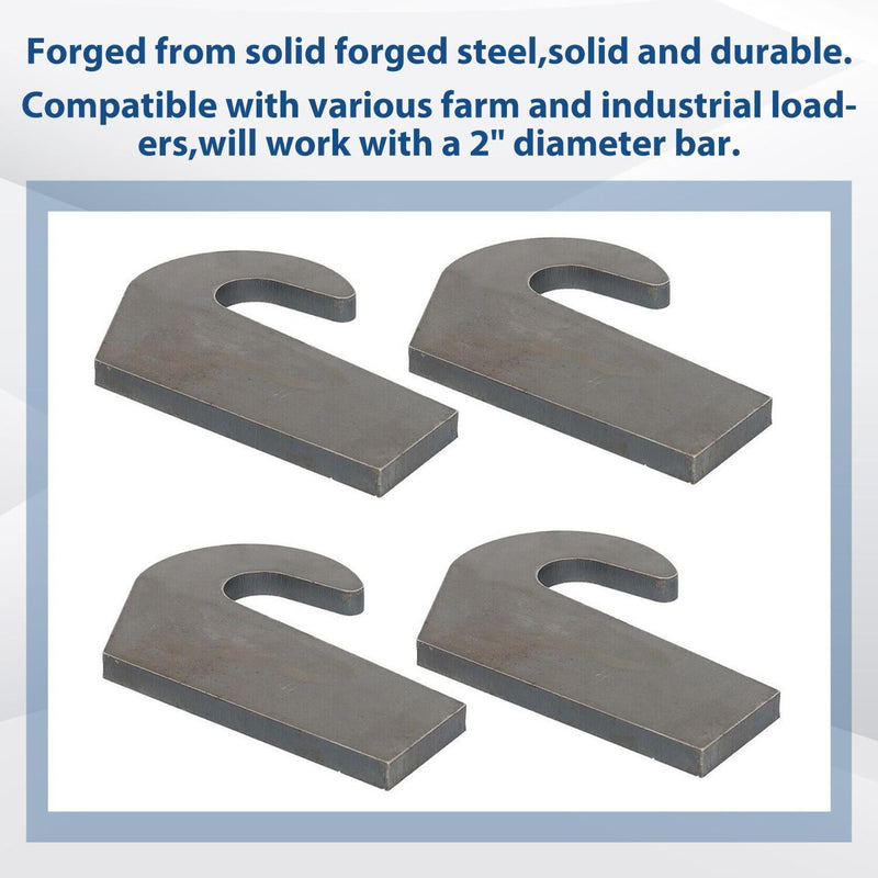 DURAFORCE Welding On Mounting Brackets For Pin Type Over The Bucket Loader Pallet Forks