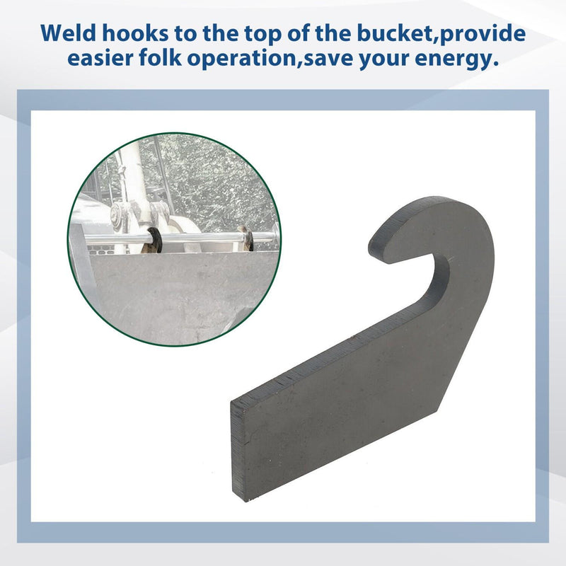 DURAFORCE Welding On Mounting Brackets For Pin Type Over The Bucket Loader Pallet Forks