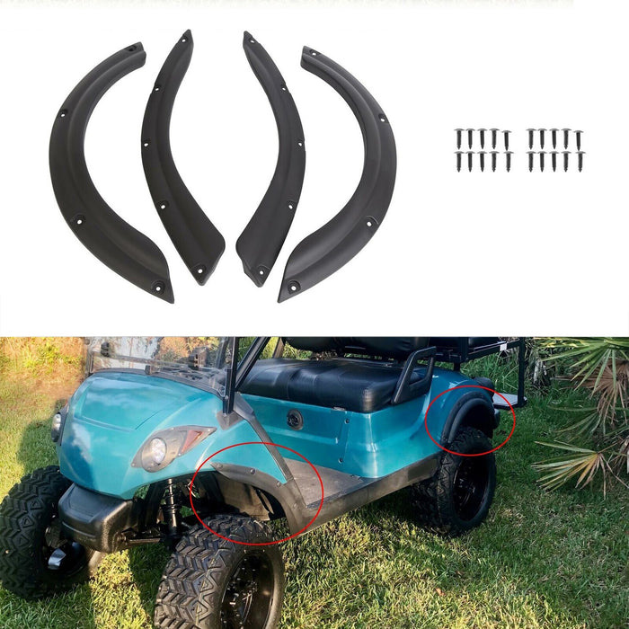 DURAFORCE Golf Cart Fender Flares for YAMAHA DRIVE G29 07-16 Front & Rear W/ Screws