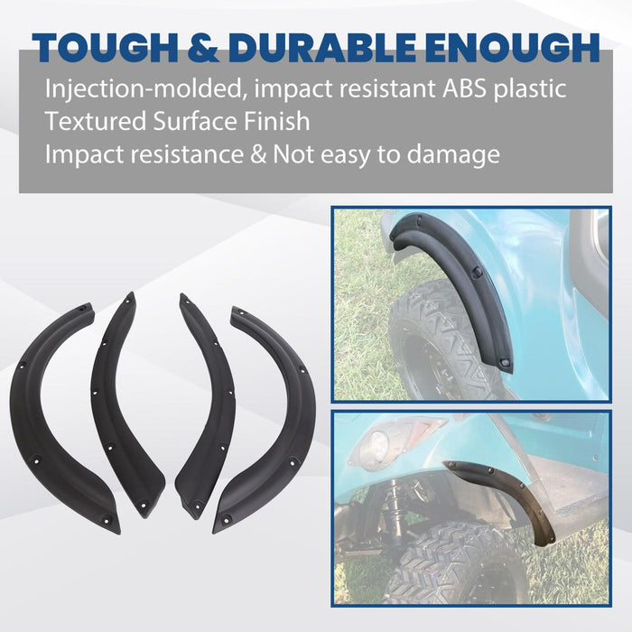 DURAFORCE Golf Cart Fender Flares for YAMAHA DRIVE G29 07-16 Front & Rear W/ Screws