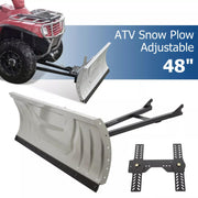 DURAFORCE Snow Plow Blade Universal Kit Adjustable 48" For Honda Kawasaki Polaris ATV