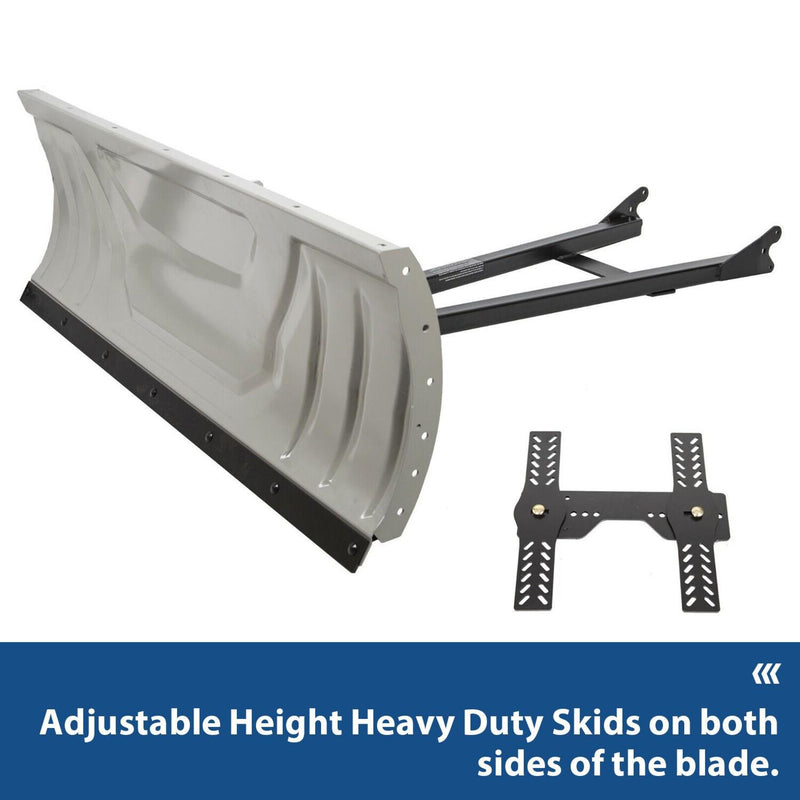 DURAFORCE Snow Plow Blade Universal Kit Adjustable 48" For Honda Kawasaki Polaris ATV