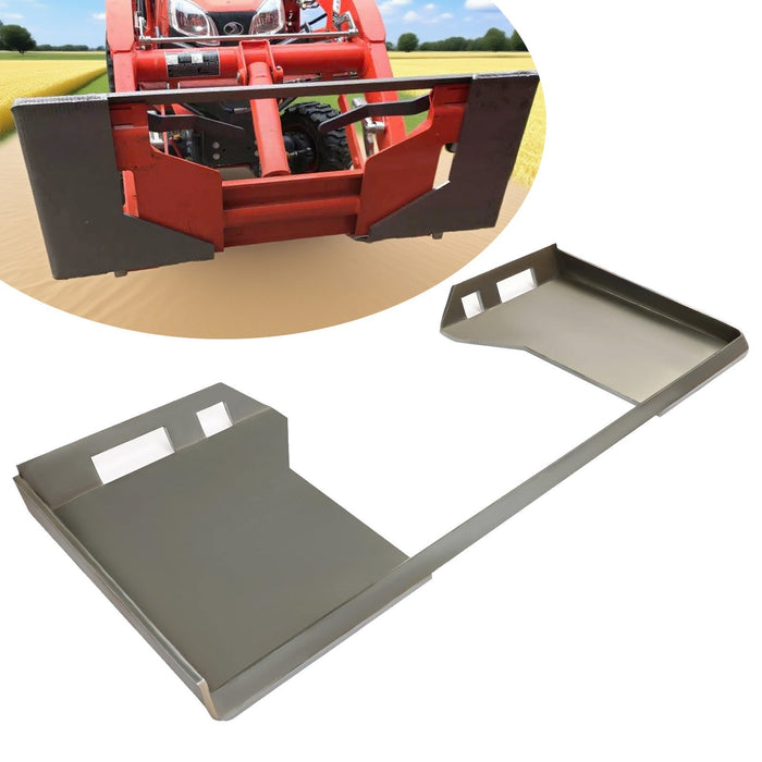 DURAFORCE Quick Tach Attachment 3/8" Cut-Out Mount Plate For Kubota Bobcat Skid Steer