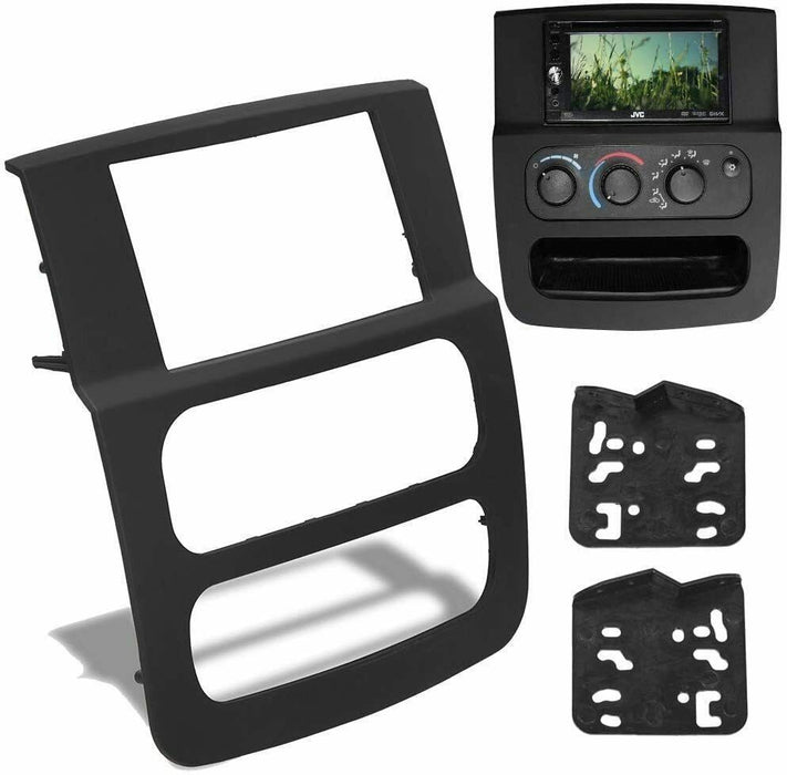 DURAFORCE High Grade Dash Kit For 2002-2005 Dodge Ram 1500 2500 Double DIN Stereo Install