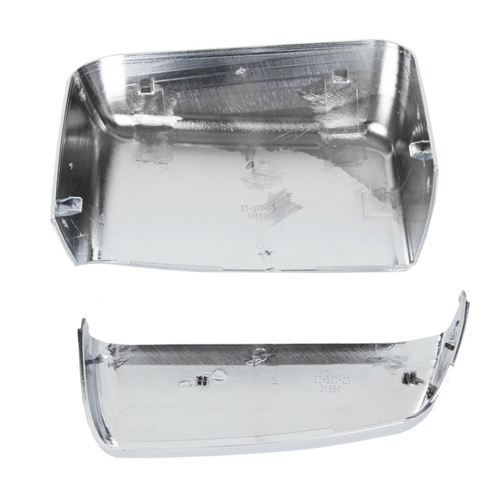 DURAFORCE For 2014-2019 Chevy Silverado GMC Sierra Chrome Tow Mirror Cap Cover Assemblies