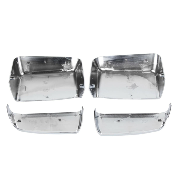 DURAFORCE For 2014-2019 Chevy Silverado GMC Sierra Chrome Tow Mirror Cap Cover Assemblies