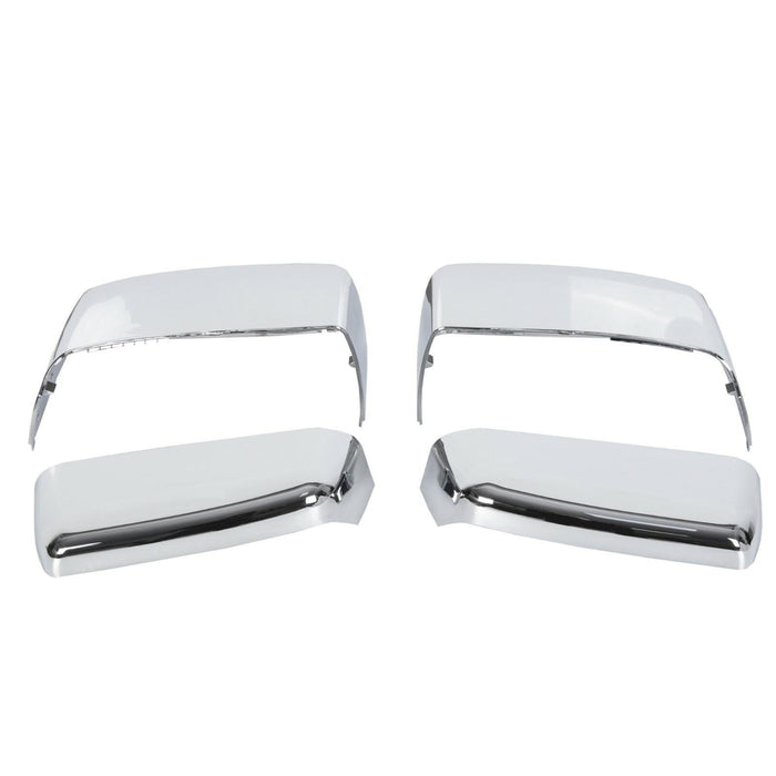 DURAFORCE For 2014-2019 Chevy Silverado GMC Sierra Chrome Tow Mirror Cap Cover Assemblies