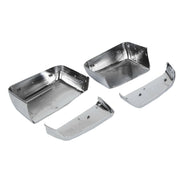 DURAFORCE For 2014-2019 Chevy Silverado GMC Sierra Chrome Tow Mirror Cap Cover Assemblies
