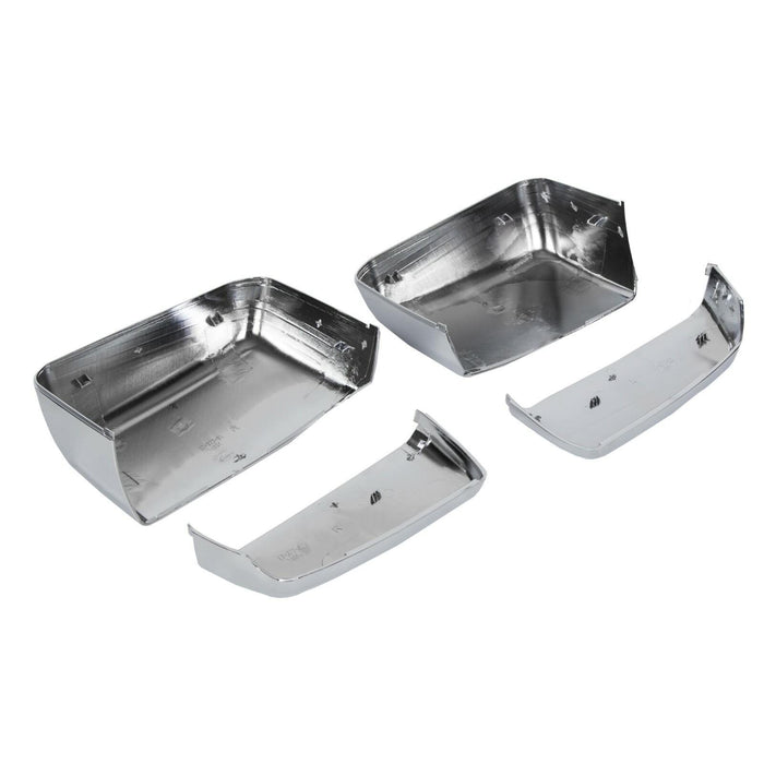 DURAFORCE For 2014-2019 Chevy Silverado GMC Sierra Chrome Tow Mirror Cap Cover Assemblies