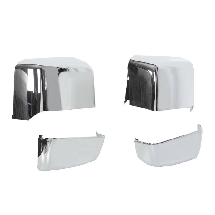 DURAFORCE For 2014-2019 Chevy Silverado GMC Sierra Chrome Tow Mirror Cap Cover Assemblies