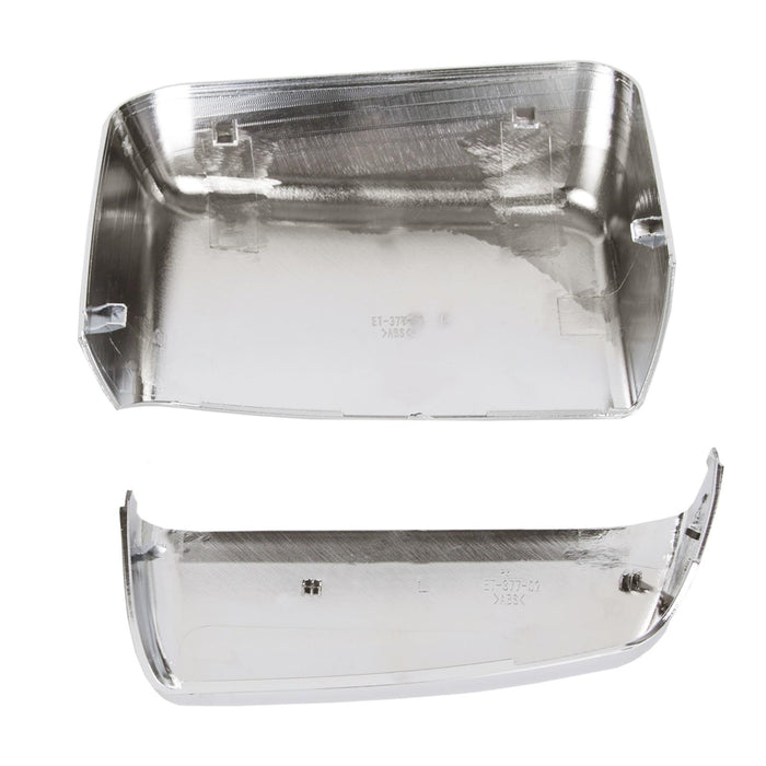 DURAFORCE For 2014-2019 Chevy Silverado GMC Sierra Chrome Tow Mirror Cap Cover Assemblies
