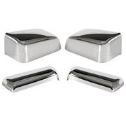 DURAFORCE For 2014-2019 Chevy Silverado GMC Sierra Chrome Tow Mirror Cap Cover Assemblies