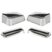 DURAFORCE For 2014-2019 Chevy Silverado GMC Sierra Chrome Tow Mirror Cap Cover Assemblies
