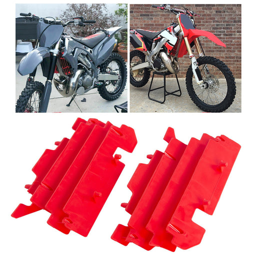 DURAFORCE Red RADIATOR LOUVERS Guards For Honda CR125R CR250R CRF450R 2000-2004 01 02 03
