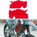 DURAFORCE Red RADIATOR LOUVERS Guards For Honda CR125R CR250R CRF450R 2000-2004 01 02 03