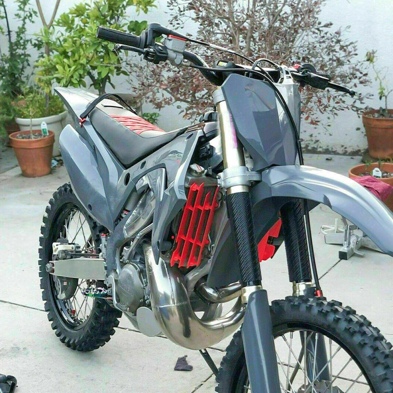 DURAFORCE Red RADIATOR LOUVERS Guards For Honda CR125R CR250R CRF450R 2000-2004 01 02 03