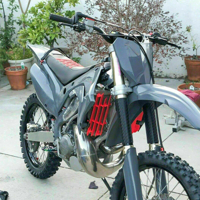 DURAFORCE Red RADIATOR LOUVERS Guards For Honda CR125R CR250R CRF450R 2000-2004 01 02 03