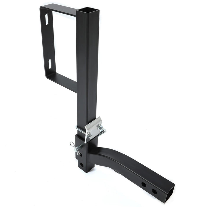 DURAFORCE Spare Tire Mount Carrier Bracket For SUV ATV UTV RV Truck Car w/2'' Receiver